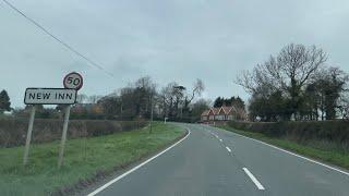 Driving along the B6047, Kibworth Harcourt to New Inn Leicestershire - 05/04/23 // dashcam footage