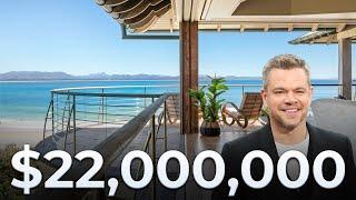 Inside Matt Damon's $22 Million Beachfront Mansion in Byron Bay | Wategos Beach, NSW