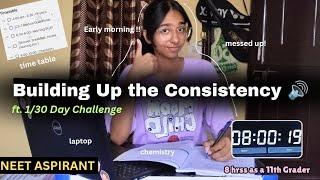 Building Up the Consistency by 30 DAYS CHALLENGE  | Day-1 as a NEET ASPIRANT  11th Grader