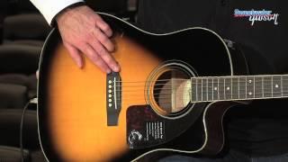 Epiphone AJ-220SCE Acoustic-electric Guitar Demo - Sweetwater Sound