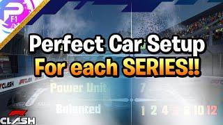 BEST Car Setup guide for each Series - F1 Clash 2024
