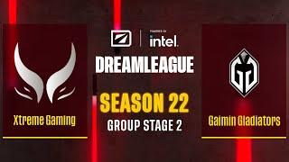 Dota2 - Xtreme Gaming vs Gaimin Gladiators - Game 1 - DreamLeague Season 22 - Group Stage 2