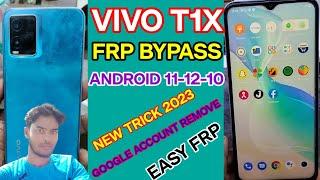 VIVO T1X FRP BYPASS | ANDROID 11-10-12 | GOOGLE ACCOUNT REMOVE | EASY FRP NEW TRICKS 2023