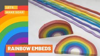 Rainbow Embeds - Making embeds with soap dough