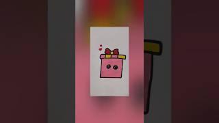 How to draw a gift box  | Gift box drawing