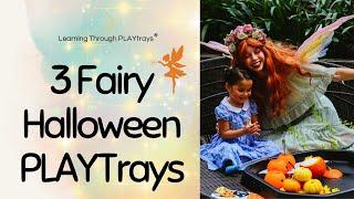 Magical Autumn Fairy Tea Party | Sensory PLAYtray TUFF TRAY Halloween Activities