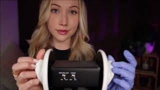 ASMR Ultra Relaxing DEEP Ear Massage w/ Gloves (ear cupping, tapping, finger flutters)