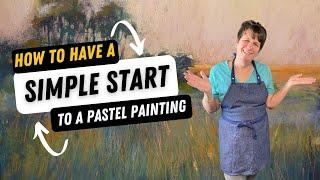 Have No Fear! Here's a Simple Way to Start a Pastel Painting:Marsh Demo