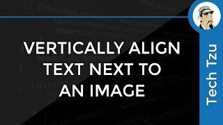 How to Vertically Align Text next to an Image