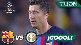 ¡EMPATAN! Lewandowski con doblete| Barcelona 3-3 Inter | UEFA Champions League 22/23-J4 | TUDN