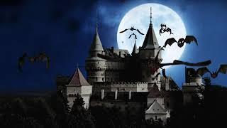 Horror palace scary night horror flying bats scary