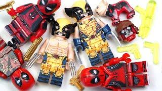 LEGO Deadpool & Wolverine | Battle Damaged Wolverine | Kidpool | Dogpool Unofficial Lego Minifigures