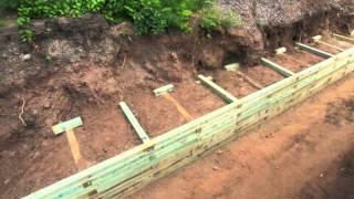 Railroad Tie Wall Timelapse.