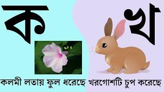 বাংলা ব্যঞ্জনবর্ন । ক খ গ দিয়ে বাক্য রচনা। ছবি দেখে ব্যঞ্জনবর্ণ শিখি । Shef's Classroom