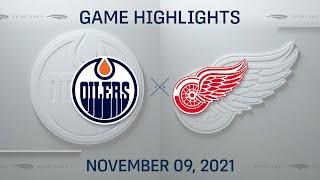 NHL Highlights | Oilers vs. Red Wings - Nov 9, 2021