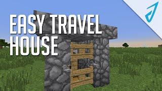 Minecraft: EASY TRAVEL HOUSE! (MC Tutorial) | iJevin