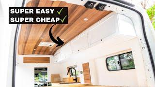 EASY DIY OVERHEAD CABINETS  | Ford Transit Conversion