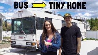 BIGGEST Bus We've Ever Built Into Tiny Home (owner's are shocked)