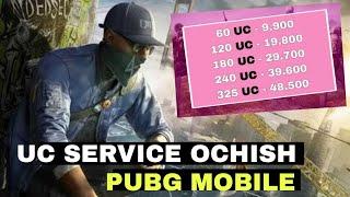 UC SERVICE OCHISH | Arzon Uc olish | midasbuy uc olish | pubg mobile | redeem cod