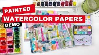 Watercolor Painted Papers Tutorial