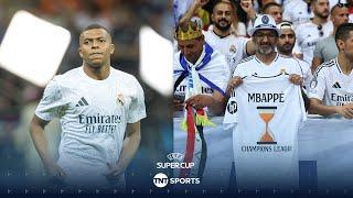 Real Madrid's Kylian Mbappe WALKS OUT for Los Blancos for the first time in UEFA Super Cup debut 