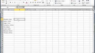 Microsoft Excel AutoFill Custom List
