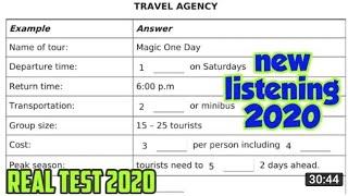 Travel agency ielts listening test 2020 | campus clinic listening test | the lives of sloth listen