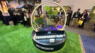 SKYWORTH Transparent OLED TV & Massive 165inch 4k Micro Led TVs CES 2024