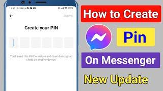 How to Create Pin On Facebook Messenger 2024 | Create Your Pin in Messenger (New Update)