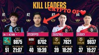 STE CRYPTO #2 KILL LEADER | CASTERS REACTION | KILL LEADER RANKING | SOUTH ASIA CHAMPIONSHIP