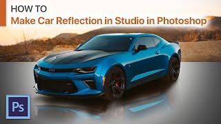 How to Make Car Reflection in Studio in Photoshop - Chevrolet CAMARO