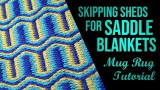 Skip Shed Saddle Blanket Weaving | Mug Rug Tutorial 9
