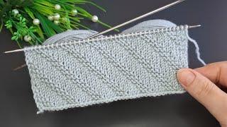 İki şiş kolay örgü yelek model anlatımı ️Eays crochet knitting patterns