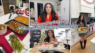 Alone On Thanksgiving... What I Cooked + Holiday Taste Test!!