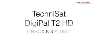 TechniSat DigiPal T2 HD - UNBOXING & TEST (DVB-T2 HD Receiver)