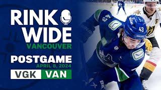 RINK WIDE POST-GAME: Vancouver Canucks vs Vegas Golden Knights | Game 78