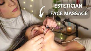 REAL ESTHETIAN DOES A FACE MASSAGE ON ME (sub eng)‍️| ASMR con @MaraCroftASMR