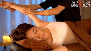 ASMR Armpit, neck, shoulder lymphatic massage【PART】眠くなる脇腕・首肩へのリンパマッサージ｜#MamiMassage
