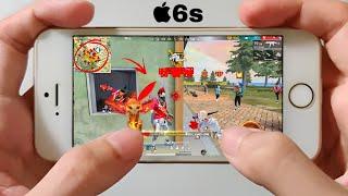 20+ kill Iphone 6s Free Fire  Handcam gameplay +DPI+ MACRO 32 gb ram2016 test