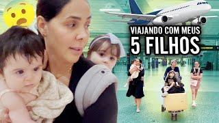 VIAJANDO COM MEUS 5 FILHOS PARA O BRASIL