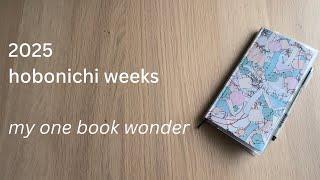 my one book hobonichi weeks system for 2025 | simple functional planner and journal