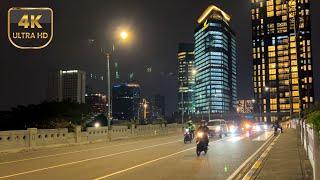 4K Jakarta night - Walking tour - Indonesia walk tour