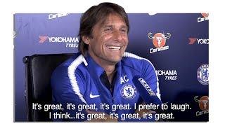 Antonio Conte Bursts Out Laughing Over Diego Costa Comments