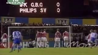 Goal! Mikael Nilsson. PSV Eindhoven vs IFK Goteborg. 17.03.1993