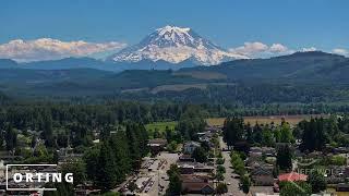 Mt. Rainier views from Tehaleh in Bonney Lake, Orting and Eatonville.