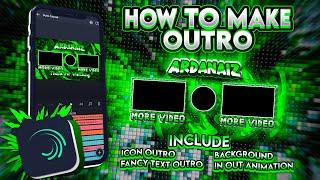 TUTORIAL OUTRO 2D ALIGHT MOTION | ANDROID 100%