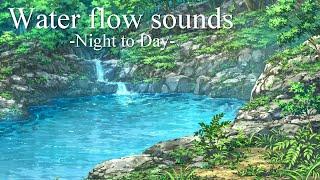 Sound of healing water "water flow sound"  Relax sound for 5 hours promoting sleep and concentration