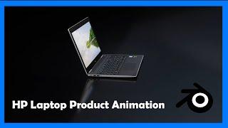 How To Create A HP Laptop 3D Animation - Blender 2.9