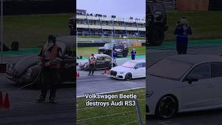 270hp Volkswagen Beetle vs Audi RS3 dragrace #volkswagenbeetle #audirs3 @hartvoorautosNL Showtime