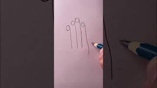 Very easy to draw a hand